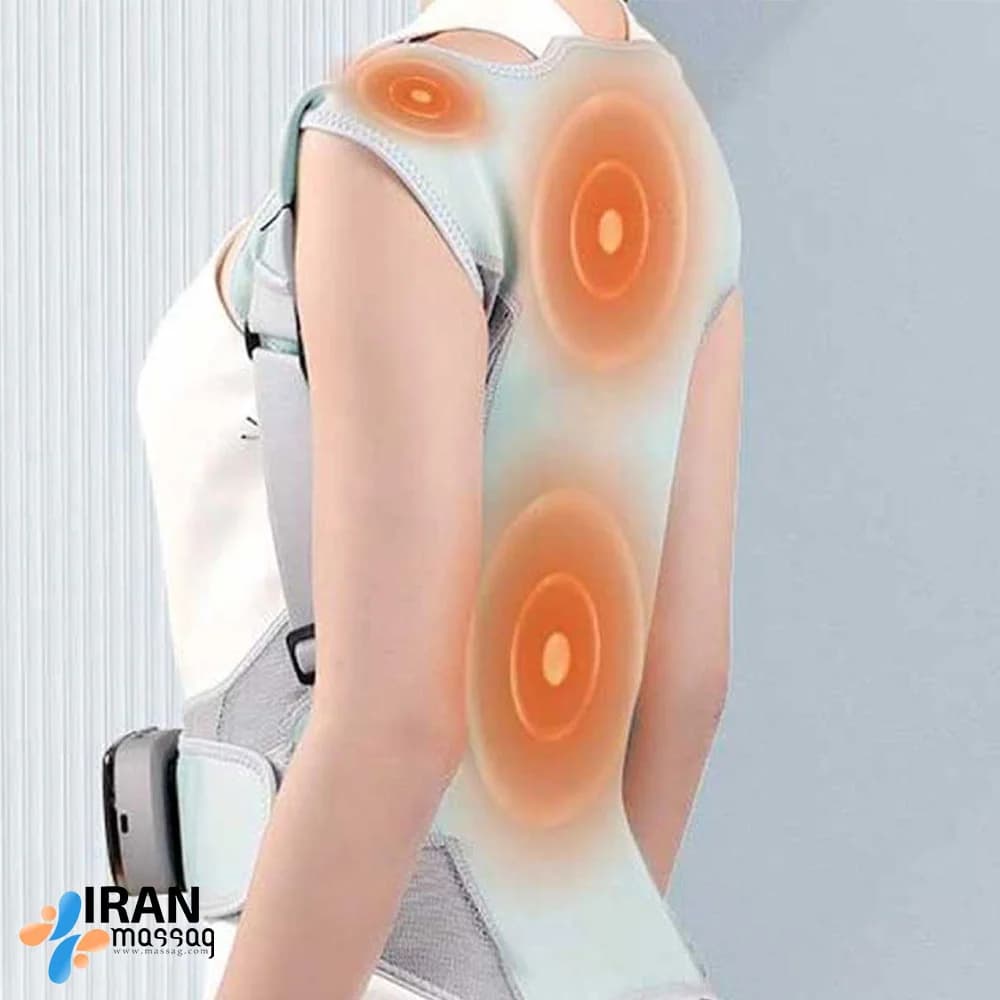 ماساژور جلیقه ای پوشیدنی هوشمند کولاکس شیائومی HC60 | حرارتی و ویبره شانه و پشت — تصویر ۲