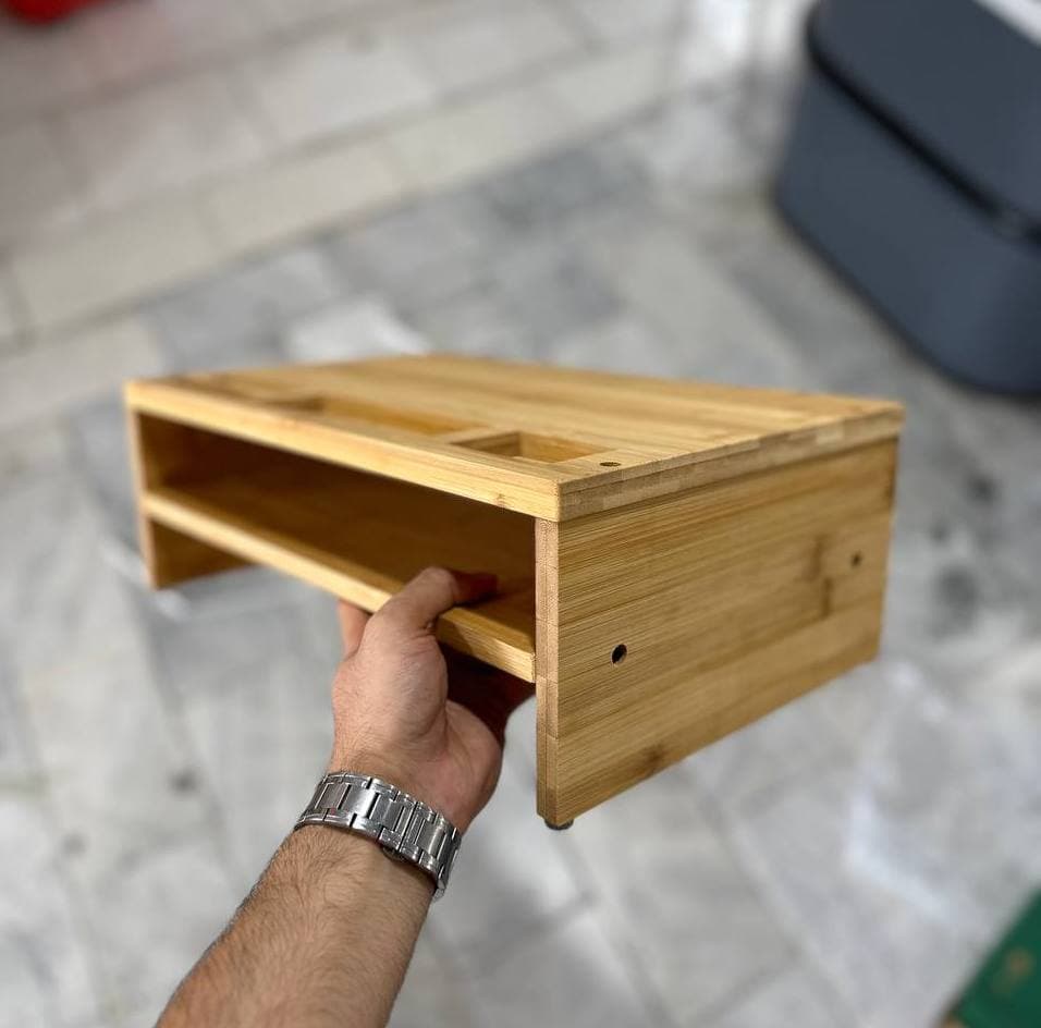 ارگنایزر میز کامپیوتر بامبو Well Weng — تصویر ۵