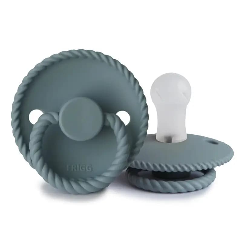 پستانک روپ فریگ سیلیکونی سایز 0 تا 6 ماه رنگ Stone Blue (آبی سنگی)