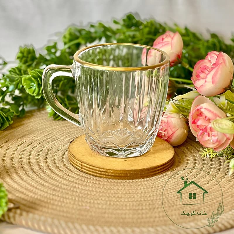 لیوان لنسر لب طلا نوری تازه