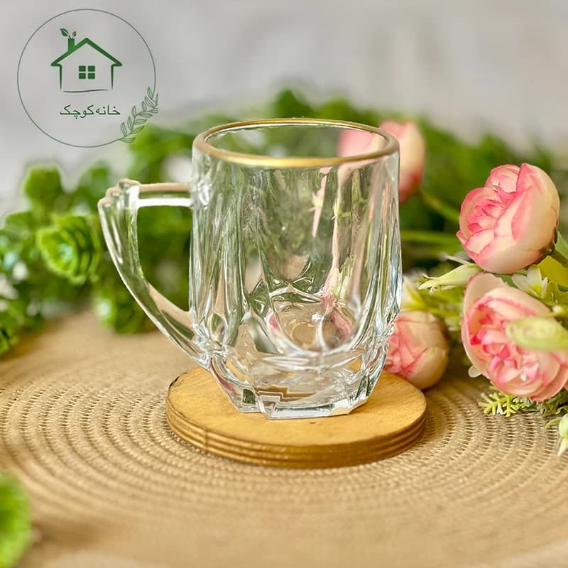 لیوان استاتیک لب طلا نوری تازه