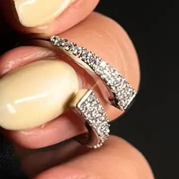 انگشتر زنانه و دخترانه جواهری آب کاری نقره ضد حساسیت رنگ ثابت فری سایز کد atk
