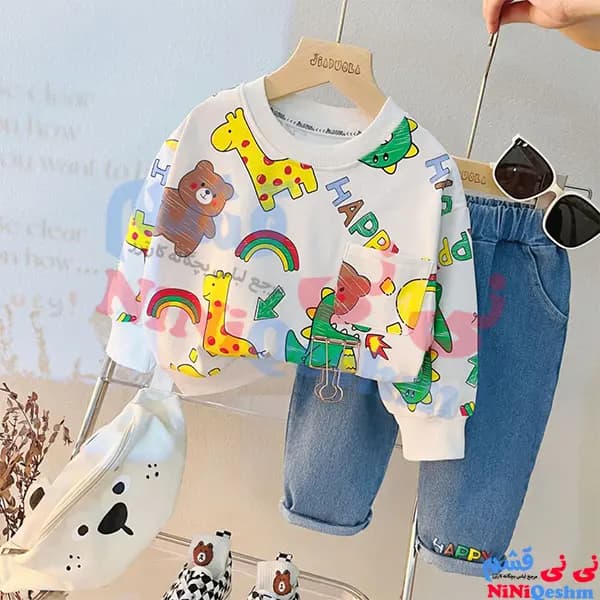 بلوز شلوار بچه گانه کد 21154 — تصویر ۳