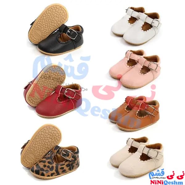 پاپوش نوزادی دخترانه کد 008