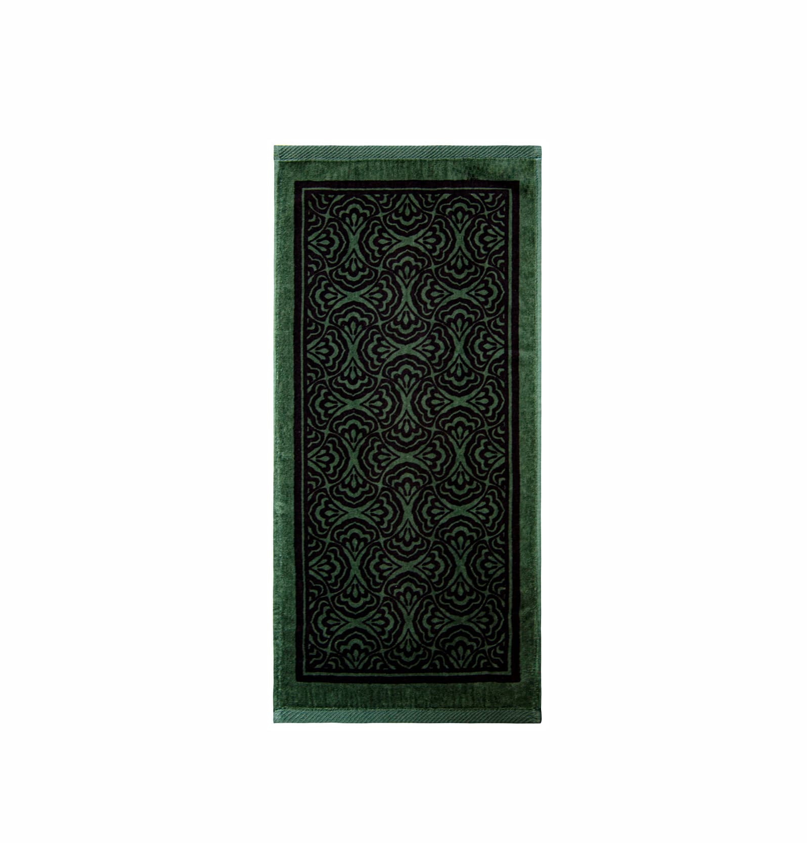 حوله دستی 60*30 اطلس یشمی