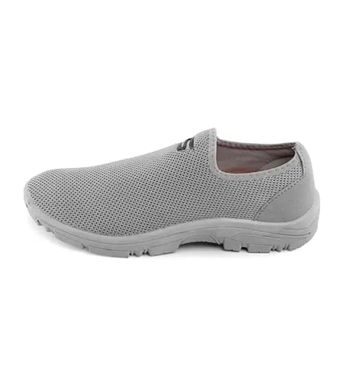کفش اسپرت Skechers مردانه طوسی روشن پیاده روی بدون بند مدل 42257