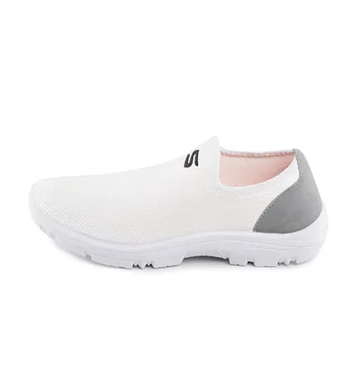 کفش اسپرت Skechers مردانه سفید پیاده روی بدون بند مدل 42256