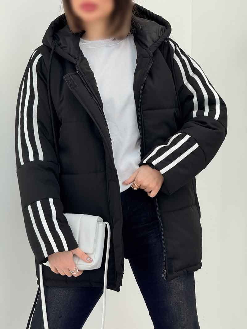 کاپشن پایین گت آستین سه خط کد 6043 — تصویر ۷