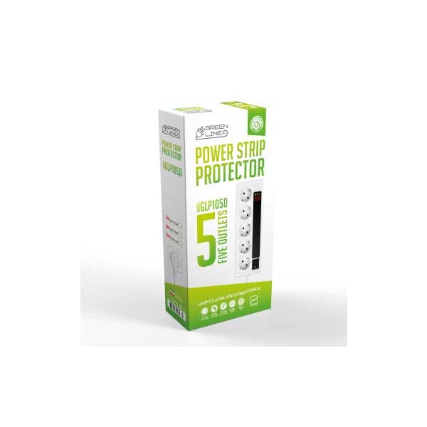 محافظ و چند راهی برق 2 متری گرین لاین GLP105D — تصویر ۵