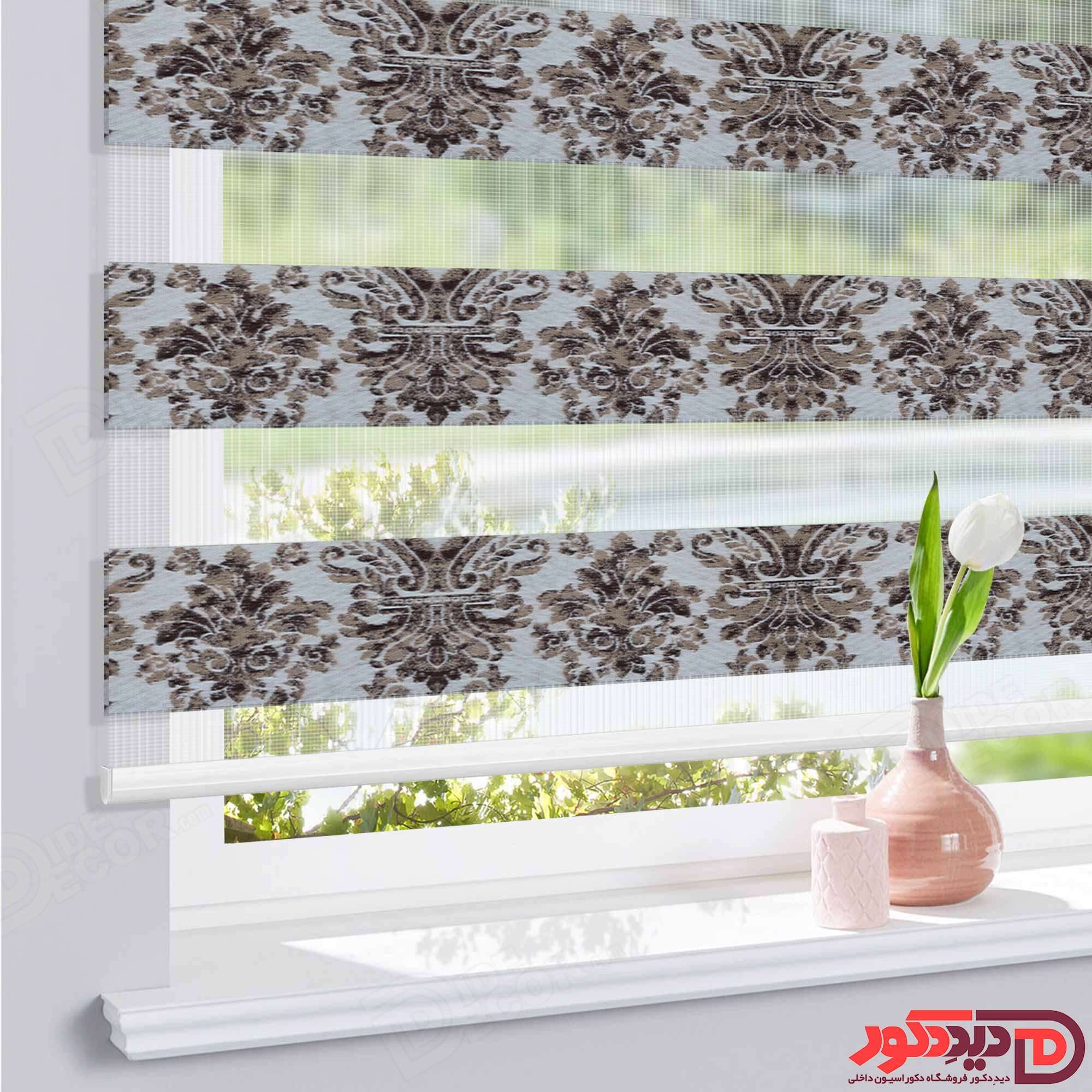 پرده زبرا ترک مدل طرح دار کد 06-980126 — تصویر ۲