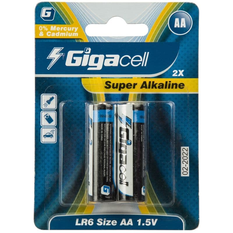 باتری قلمی گیگاسل مدل Super Alkaline – بسته 2 عددی