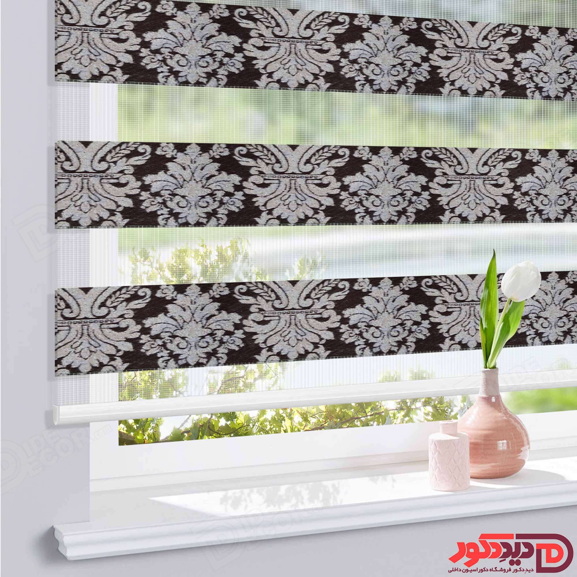 پرده زبرا ترک مدل طرح دار کد 01-980126 — تصویر ۲