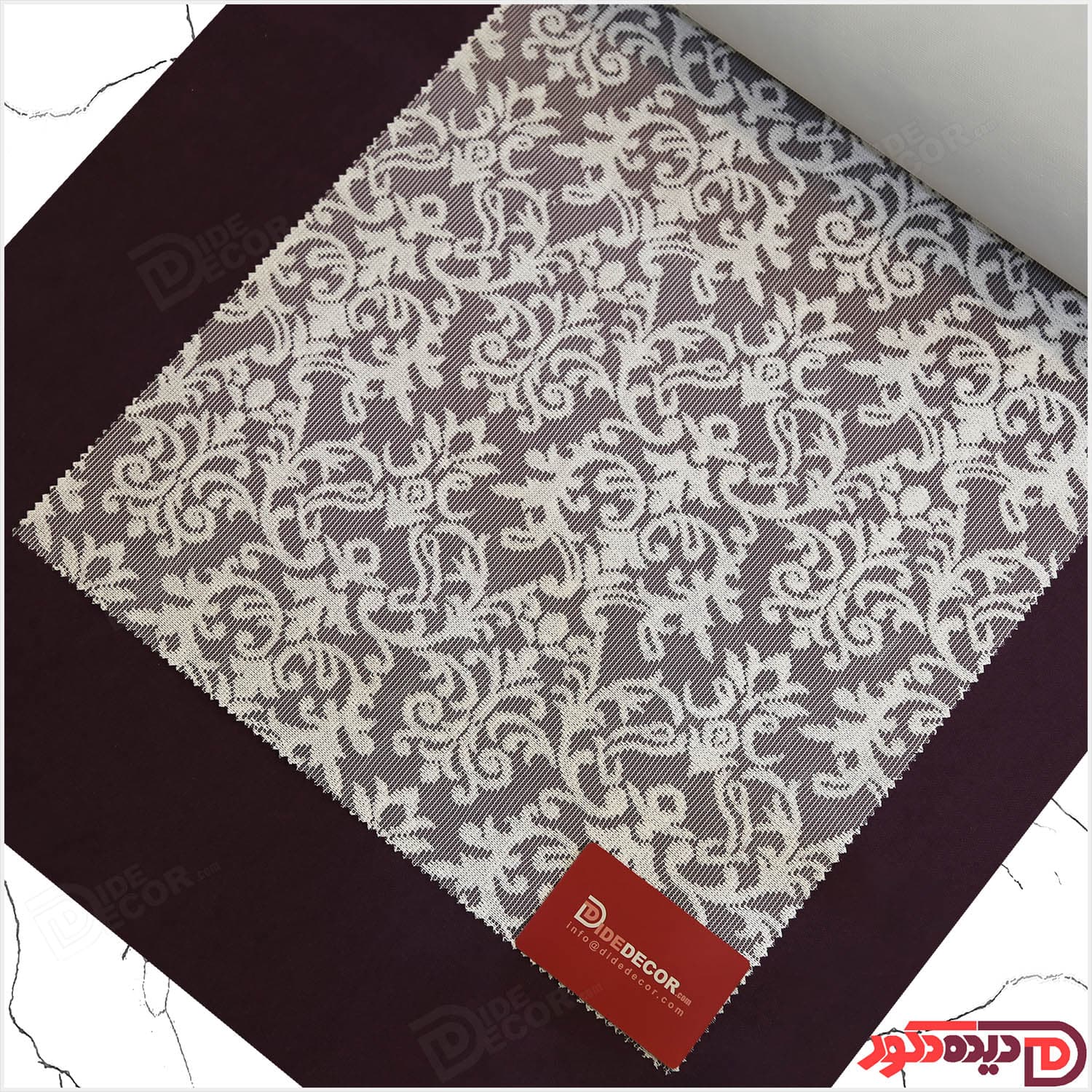 پرده دومکانیزم شب و روز راشل سفید کد 01-3526 — تصویر ۲