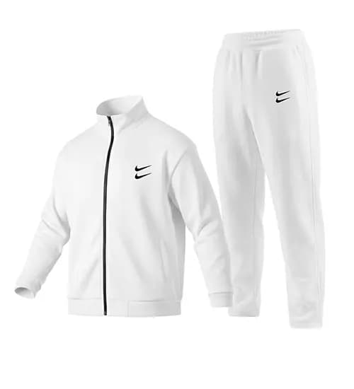 ست مردانه سویشرت و شلوار Nike سفید ساده مدل 49227