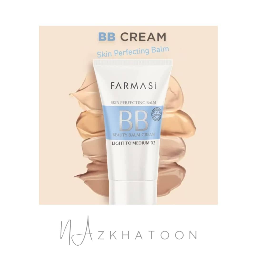 بی بی کرم فارماسی شماره 02 | FARMASI Make Up BB Cream Beauty Balm Light to Medium — تصویر ۴