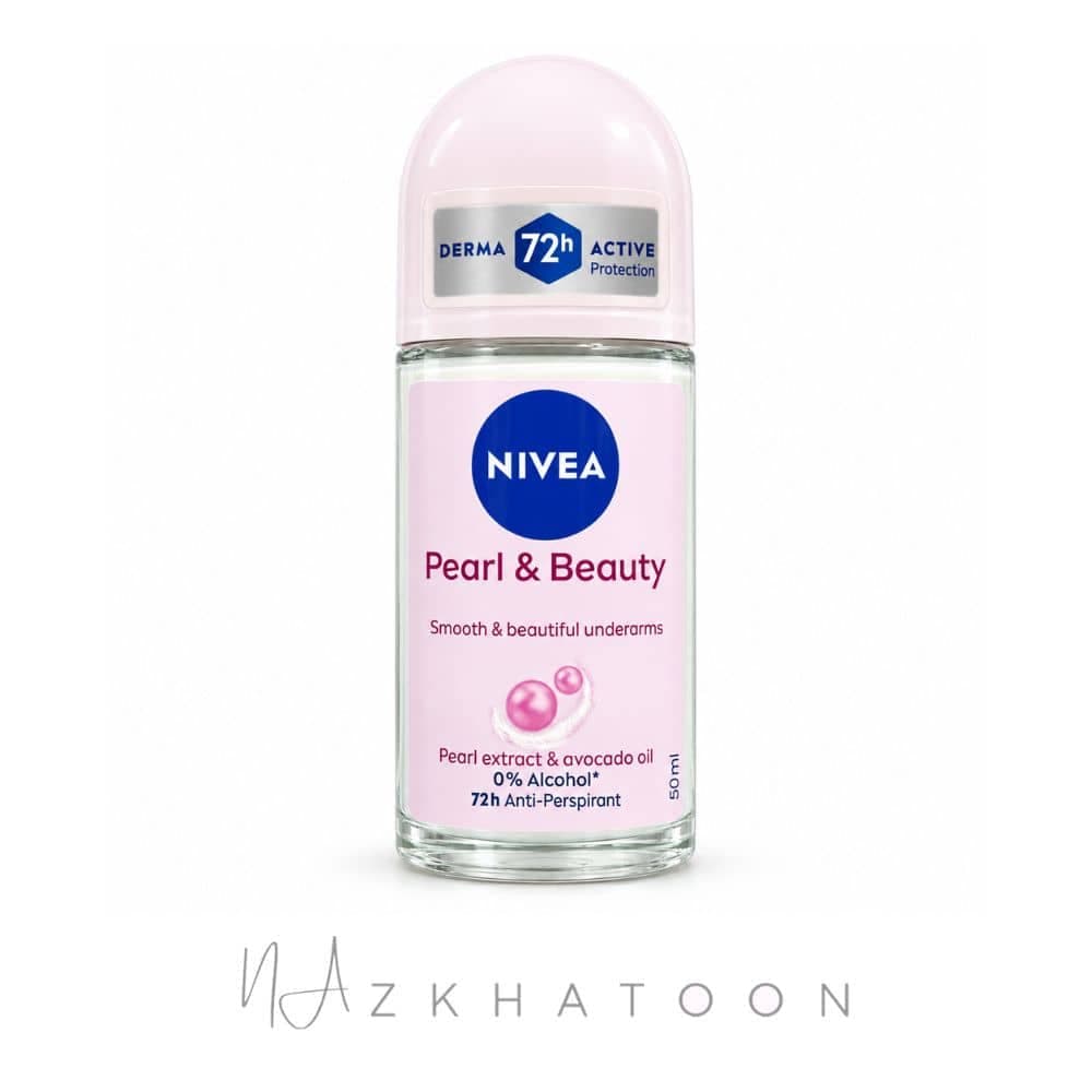 مام رول زنانه نیوا مدل پرل اند بیوتی | NIVEA pearl & beauty Roll-On Deodorant — تصویر ۲