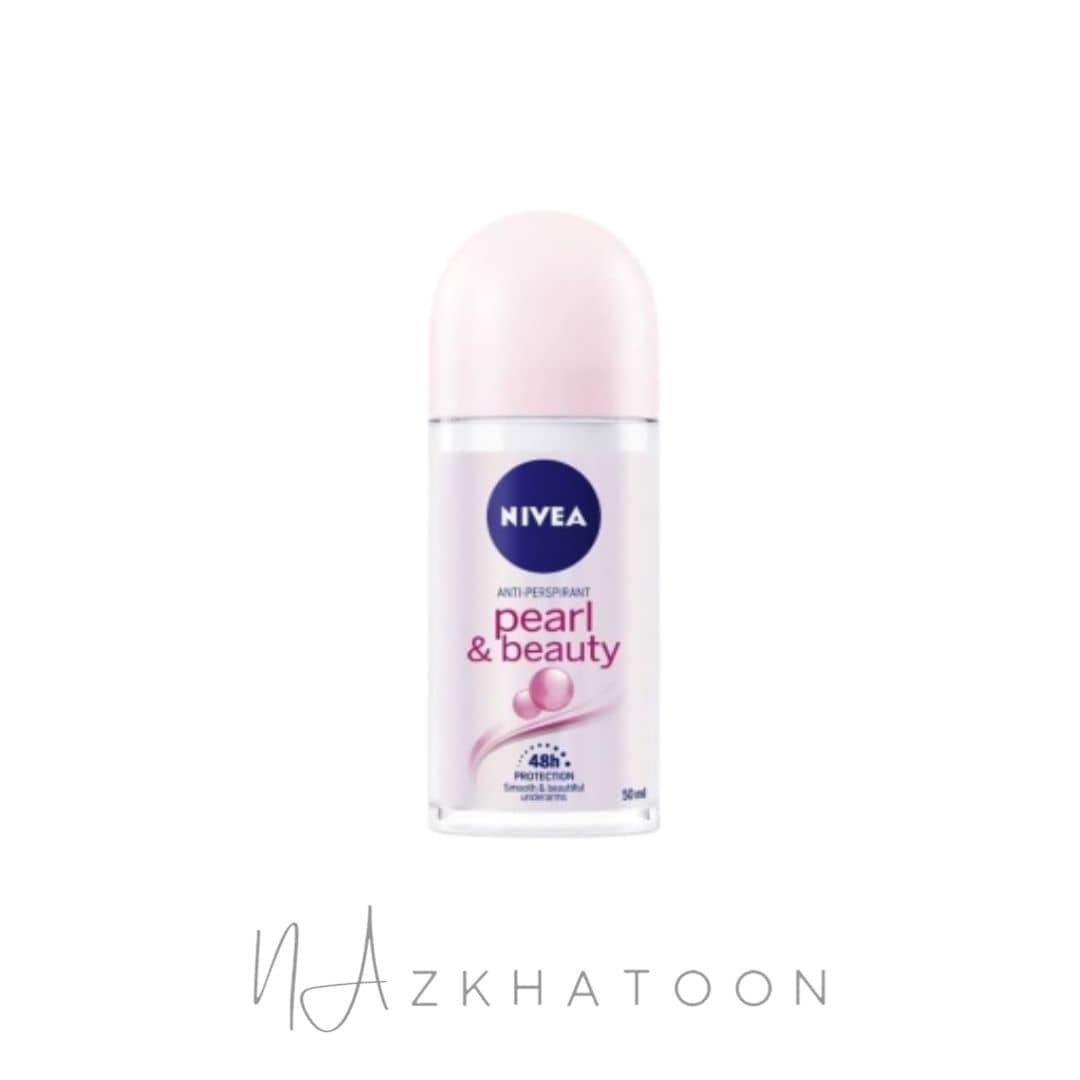 مام رول زنانه نیوا مدل پرل اند بیوتی | NIVEA pearl & beauty Roll-On Deodorant