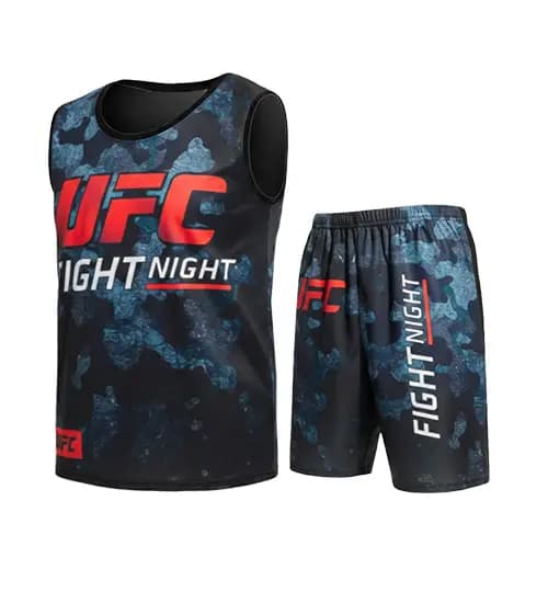 ست رکابی و شلوارک مردانه Ufc یقه گرد مدل 49511