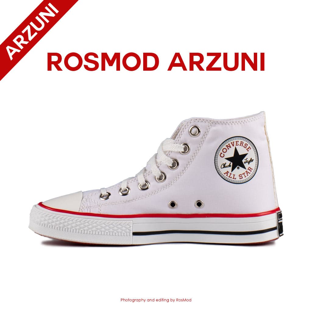 کتانی کانورس آل استار ساقدار سفید – Converse All Star High White