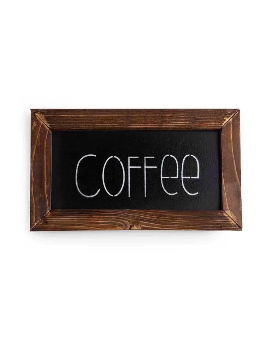 تابلو چوبی طرح coffee (در 2 رنگ) — تصویر ۲