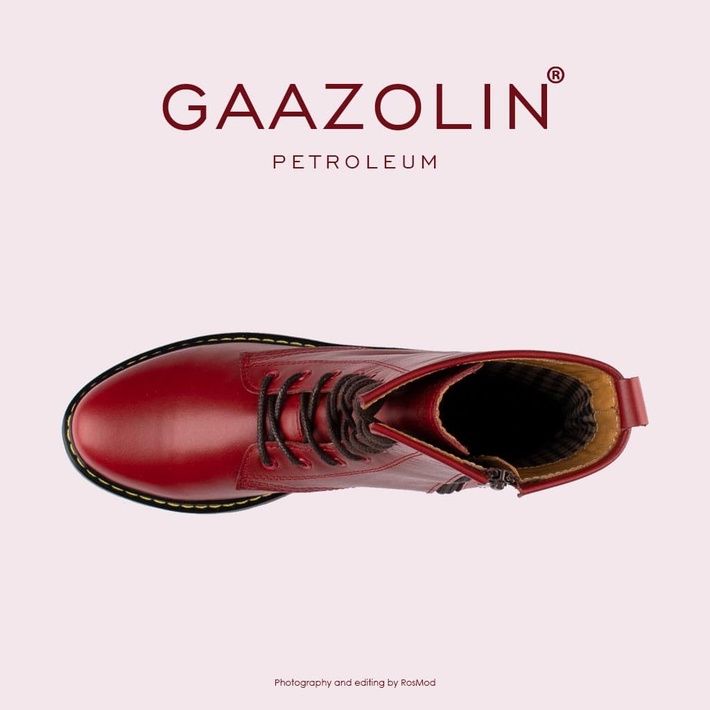 بوت پترولیوم گازولین چیلی – GAAZOLIN Petroleum Boots Red Hot Chili — تصویر ۴