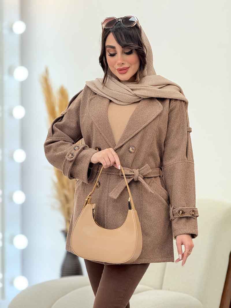پالتو سرشانه پاگن مانلی کد 5898 — تصویر ۶