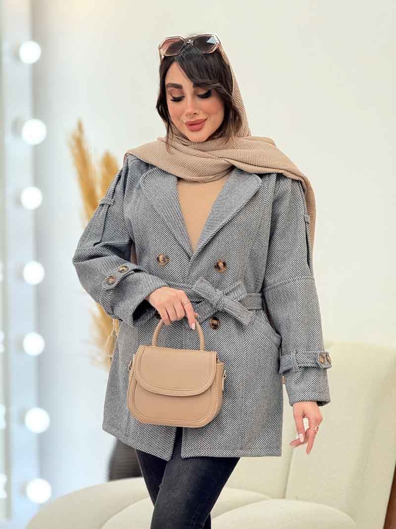 پالتو سرشانه پاگن مانلی کد 5898 — تصویر ۵