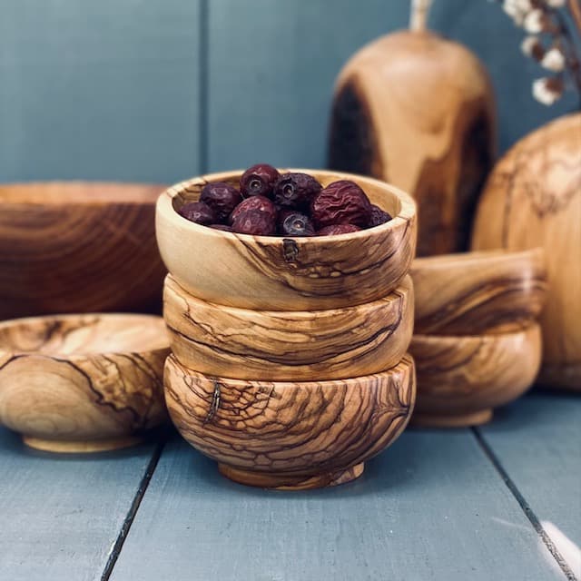 کاسه آجیل خوری چوبی کد 0167