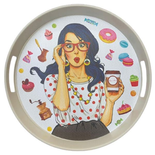 سینی رزمن مدل glasses قطر33cm کد ۶۴۸