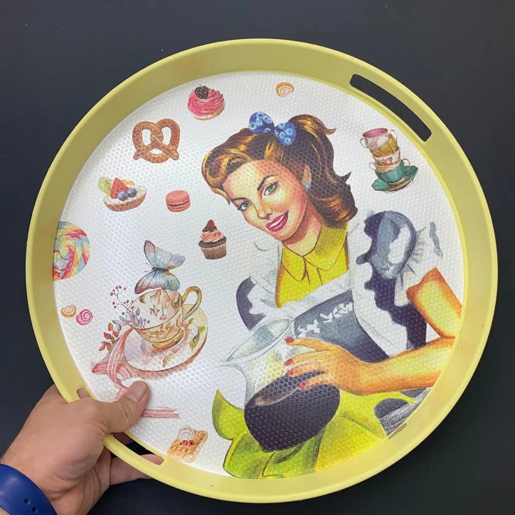 سینی رزمن waitress قطر33cm کد ۶۵۰ — تصویر ۲