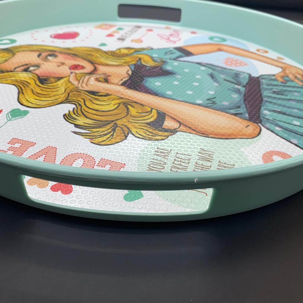 سینی رزمن مدل love قطر33cm کد ۶۴۷ — تصویر ۲