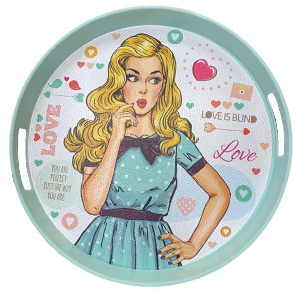 سینی رزمن مدل love قطر33cm کد ۶۴۷