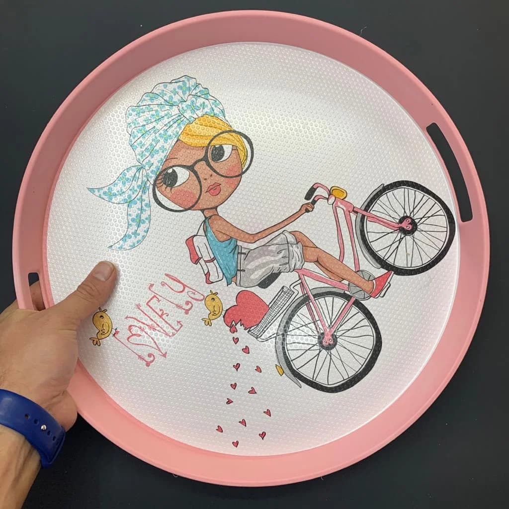 سینی رزمن مدل bicycle قطر37cm کد ۶۳۵ — تصویر ۳