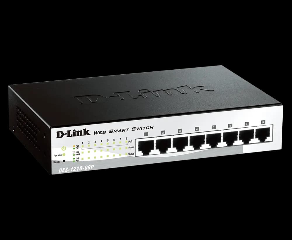 سوییچ شبکه مدیریتی 8 پورت دی لینک مدل D-Link DES-1210-08P — تصویر ۲