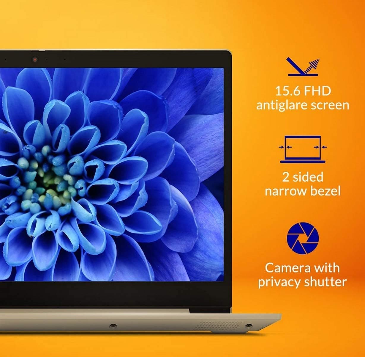 لپ تاپ لنوو مدل Lenovo Laptop V15 N5030 4GB RAM 1TB HDD 128GB SSD 15.6-inch HD No DVD — تصویر ۳