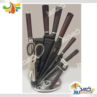ست چاقوی آشپزخانه 9 پارچه مایر مدل MR-53 — تصویر ۲