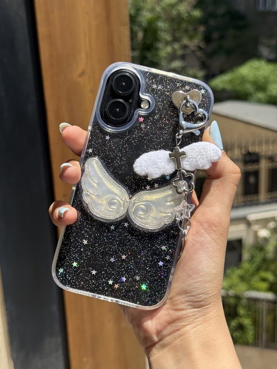 قاب بال فرشته با آویز (کدC2236) مناسب برای iPhone 14Promax — تصویر ۲
