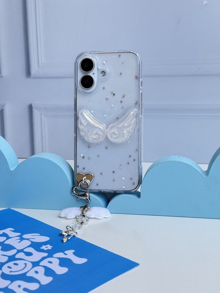 قاب بال فرشته با آویز (کدC2236) مناسب برای iPhone 13Promax — تصویر ۳