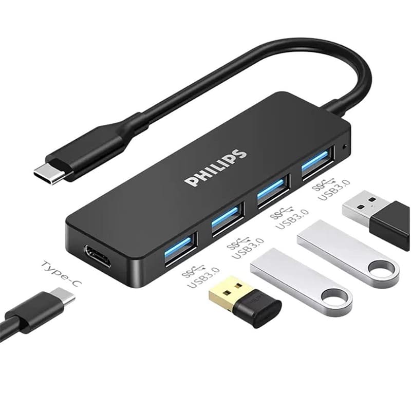 هاب USB به Type-C فیلیپس مدل SWR1603G — تصویر ۲