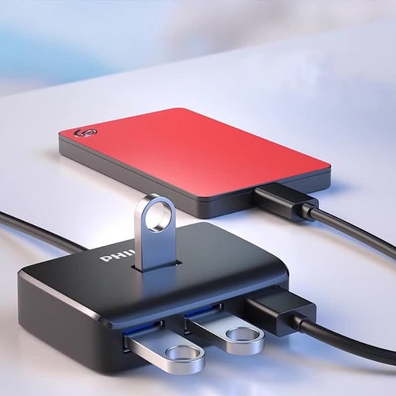 هاب 4 پورت USB3.0 فیلیپس مدل SWR5001/93-1 — تصویر ۳