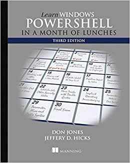جلد معمولی سیاه و سفید_کتاب Learn Windows PowerShell in a Month of Lunches