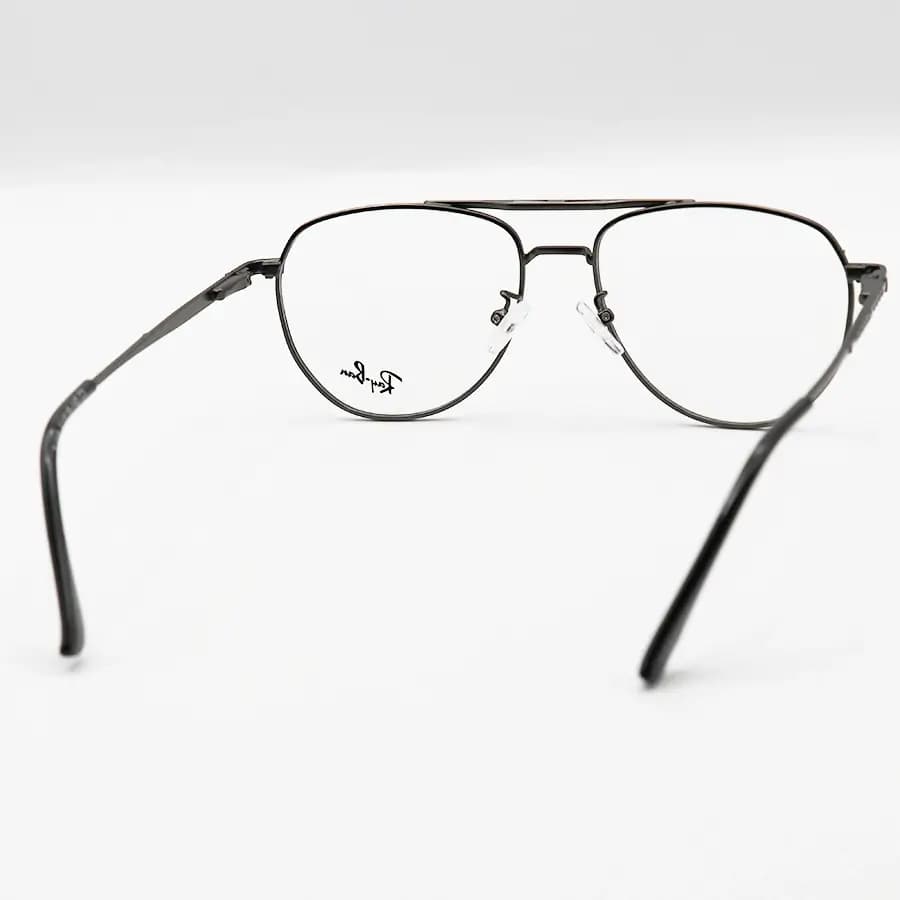فریم عینک طبی 2 کاوره Ray-Ban با فریم خلبانی، رنگ نوک مدادی، از جنس آلومینیوم و دسته فنردار مدل 3108 — تصویر ۴