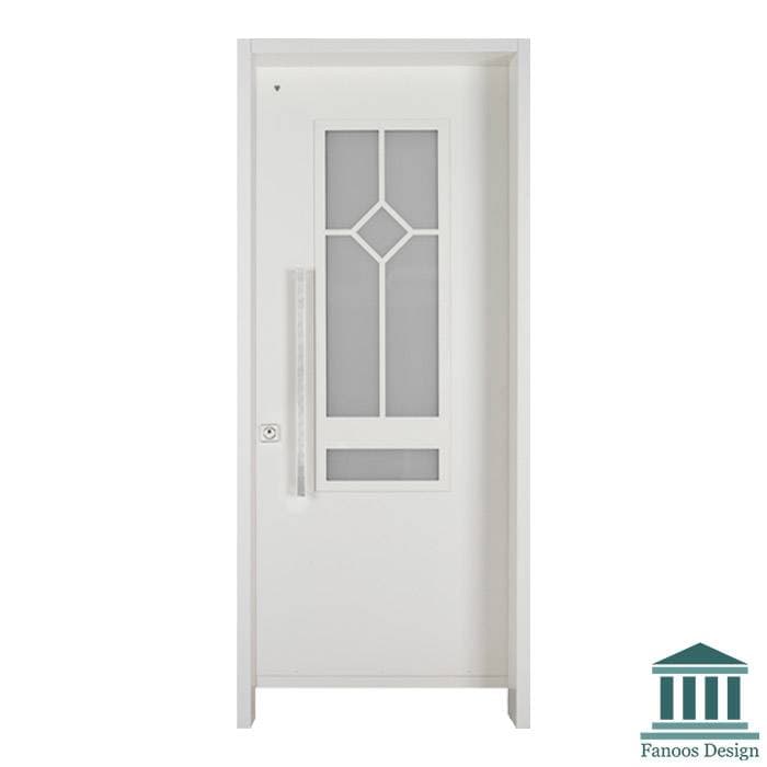 درب کلاسیک ورودی واحد مسکونی شیشه خور کد 30592