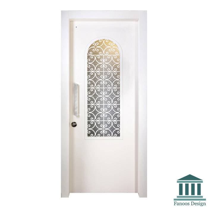 درب ورودی آپارتمان کلاسیک شیشه خور کد 30585