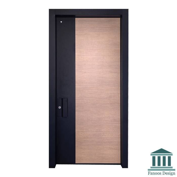 درب ورودی MDF طرح چوب کد 30579