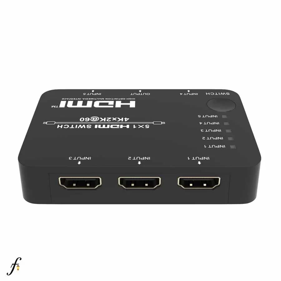 سوئيچ 5 پورت 2.0 HDMI فرانت مدل FN-S251 با ریموت کنترل
