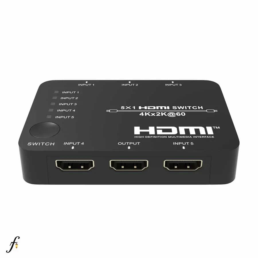 سوئيچ 5 پورت 2.0 HDMI فرانت مدل FN-S251 با ریموت کنترل — تصویر ۲