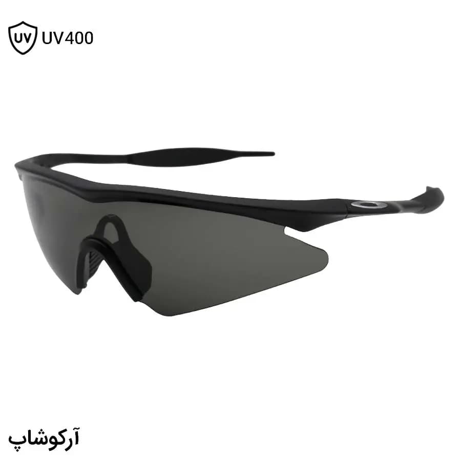 عینک ورزشی OAKLEY با فریم مشکی مات، 5 کاور لنز قابل تعویض و تجهیزات کامل مدل 11-161-132 — تصویر ۳