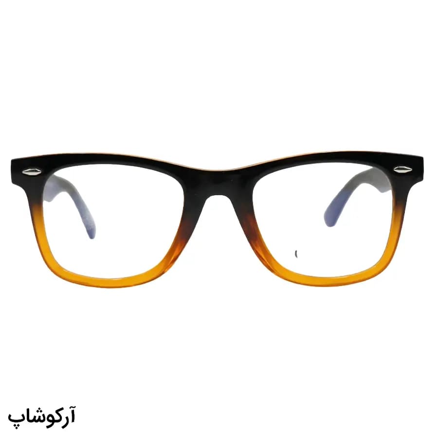 عینک طبی برند Dior با فریم رنگ مشکی و قهوه‌ای، شکل ویفرر، از جنس استات، دسته سیم‌دار و لولا دوبل مدل 2102 — تصویر ۳