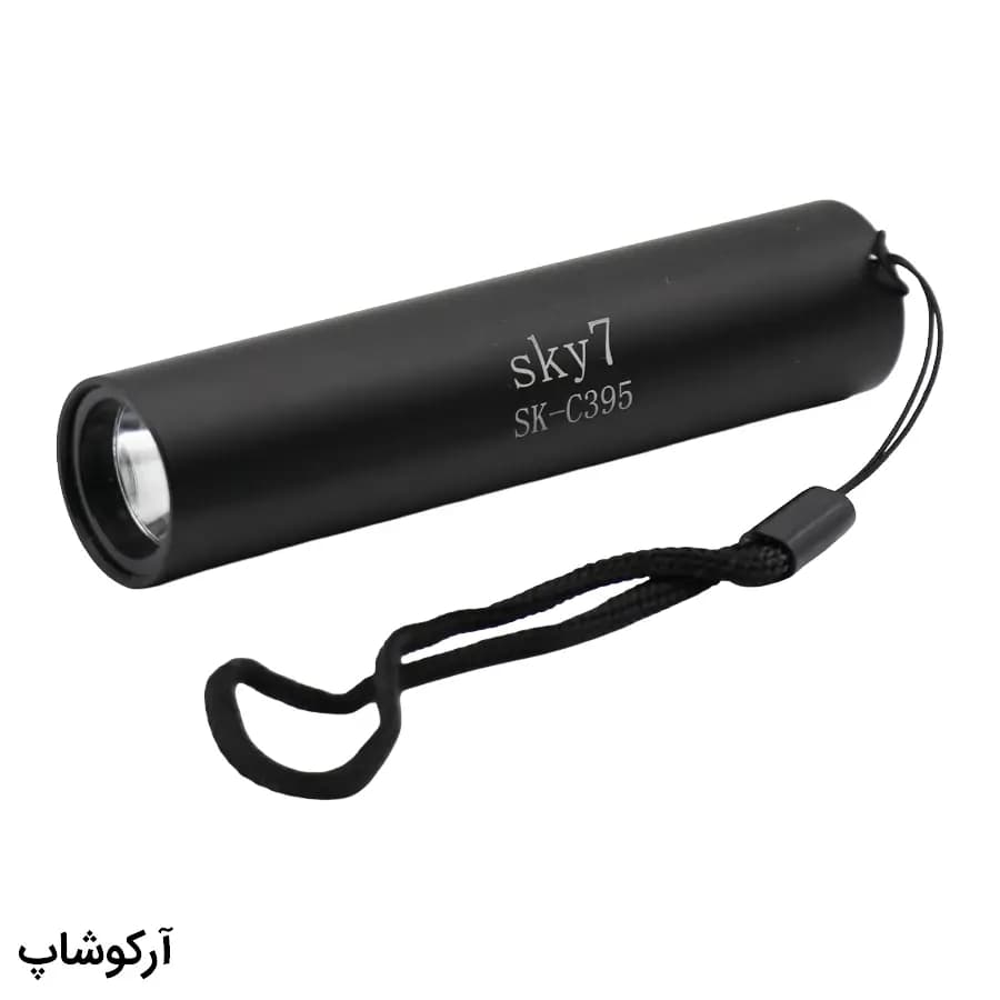 چراغ قوه یووی (فرابنفش) برند اسکای سون با طول موج 395 نانومتر برای تست یووی و فتوکرومیک عینک مدل SK-C395